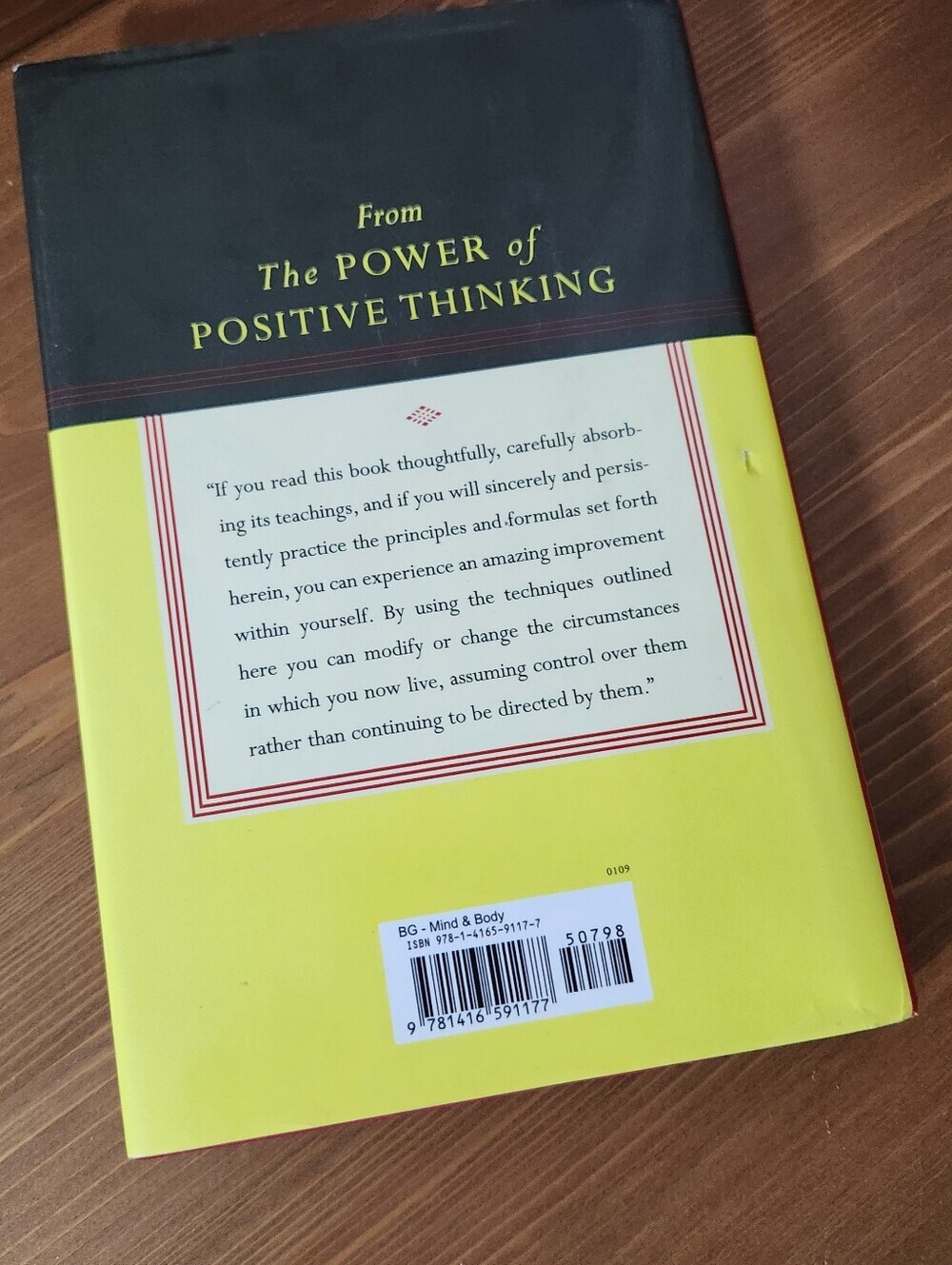 The Power of Positive Thinking by Norman Vincent Peale Hardcover Bestseller Book - Picture 6 of 6
